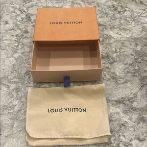 ✨ Louis Vuitton Drawer-Type Box with Dust Bag - 6”x5”x1.5”